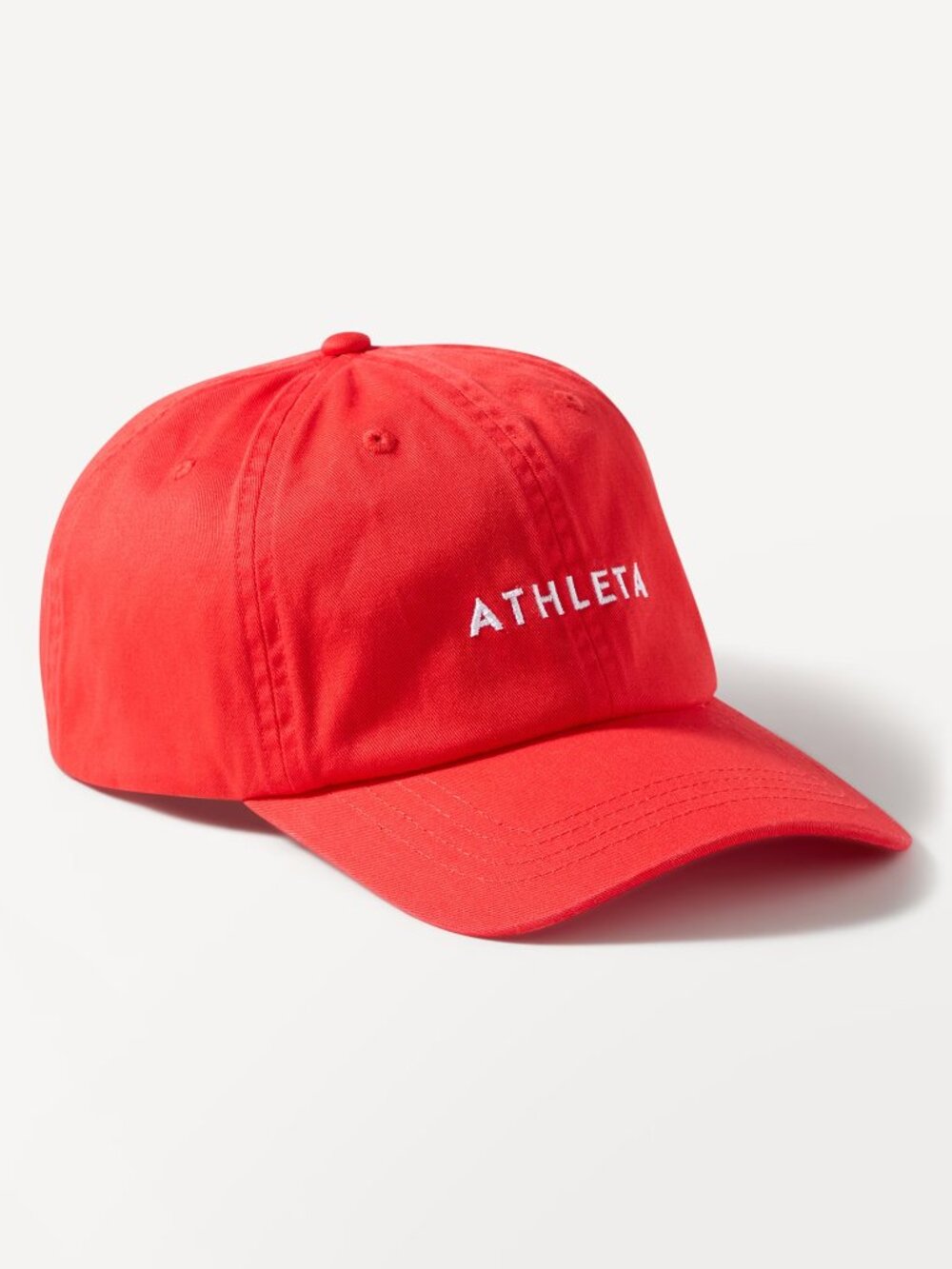 Athleta Everyday Cap Cardinal Red Hat Adjustable Cotton Baseball Hat / NWT